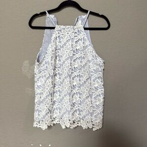 Adiva Laser Cut Halter Top - M - NWOT